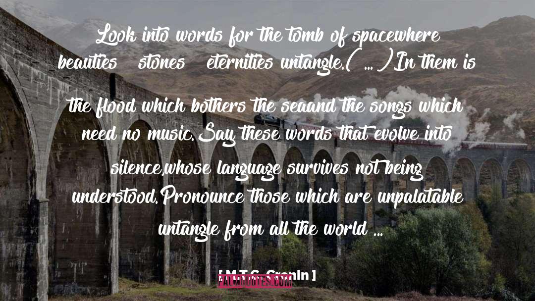 Being Understood quotes by M.T.C. Cronin