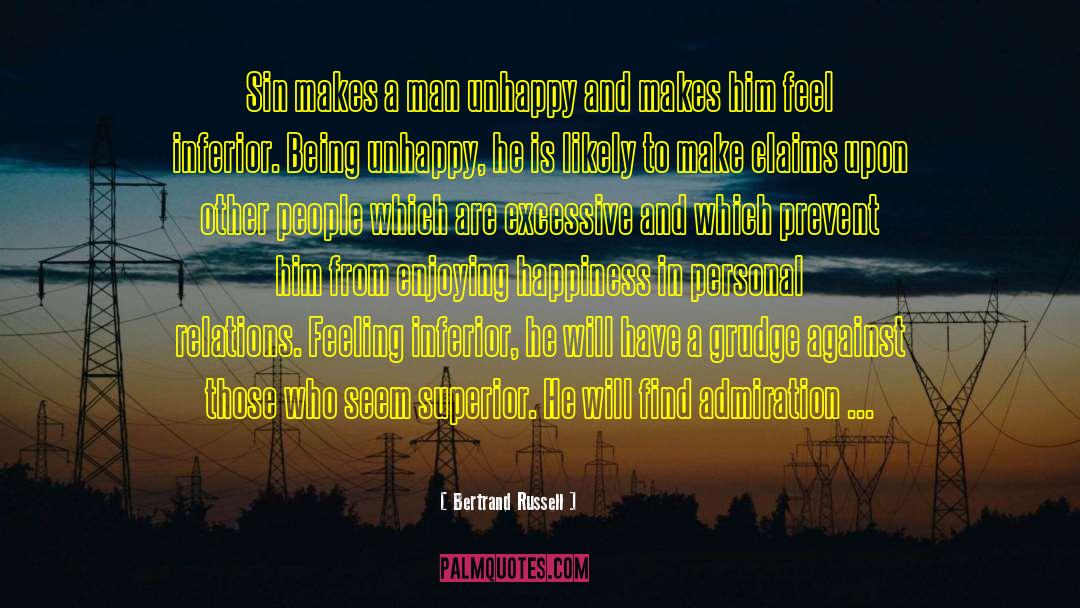 Being Unhappy quotes by Bertrand Russell