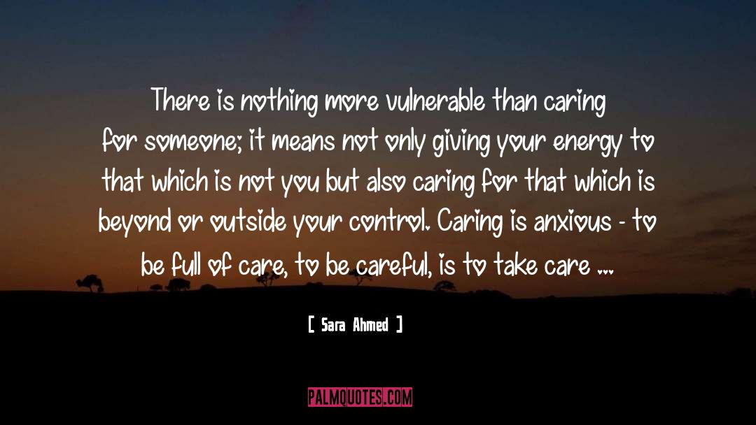 Being Vulnerable In Love quotes by Sara Ahmed