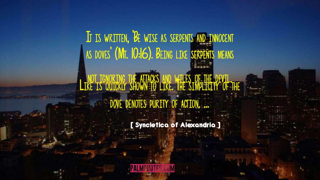Being Wise quotes by Syncletica Of Alexandria