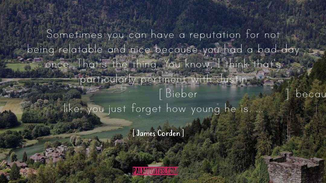 Being Young Forever quotes by James Corden