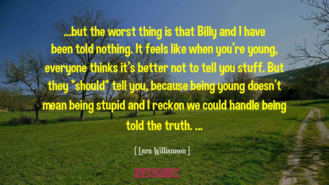 Being Young quotes by Lara Williamson