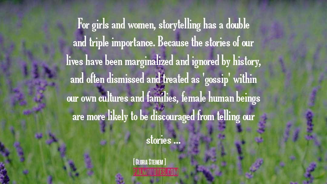 Beings quotes by Gloria Steinem