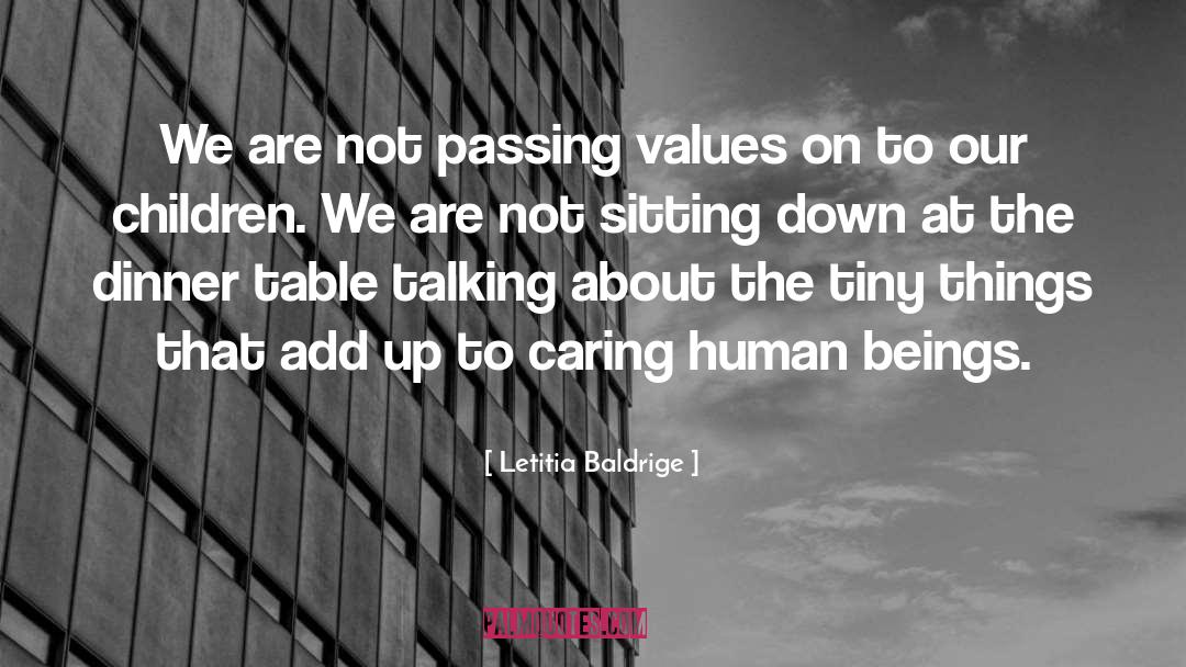 Beings quotes by Letitia Baldrige