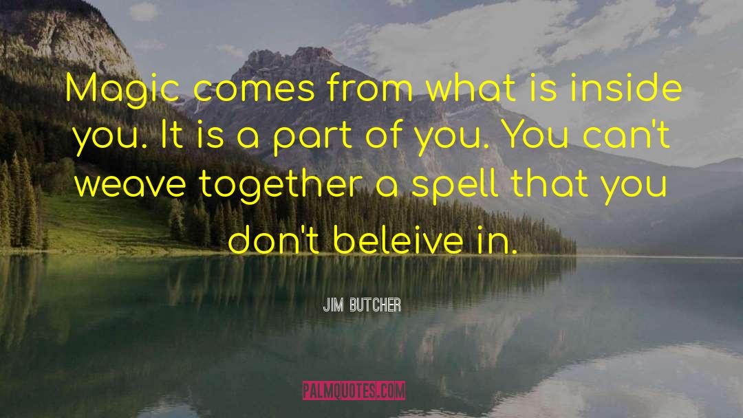 Beleive quotes by Jim Butcher