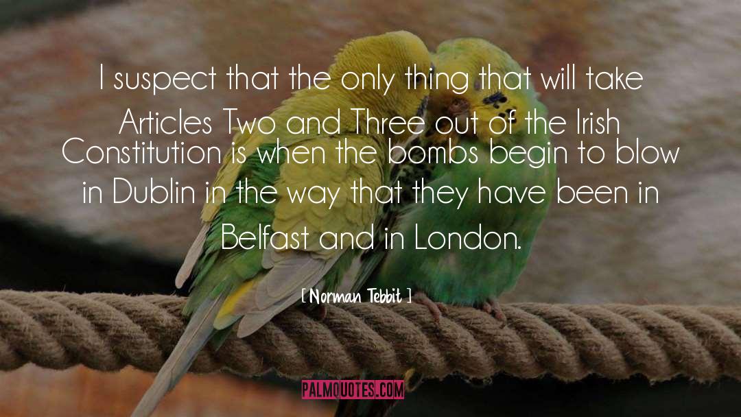 Belfast Confetti quotes by Norman Tebbit