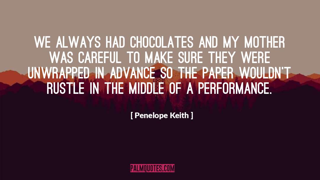 Belgian Chocolates quotes by Penelope Keith