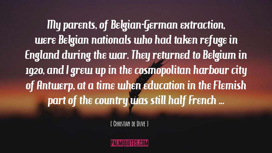 Belgium quotes by Christian De Duve