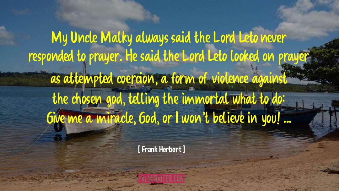 Belief God quotes by Frank Herbert