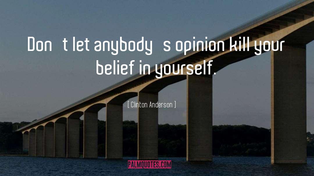 Belief In Yourself quotes by Clinton Anderson