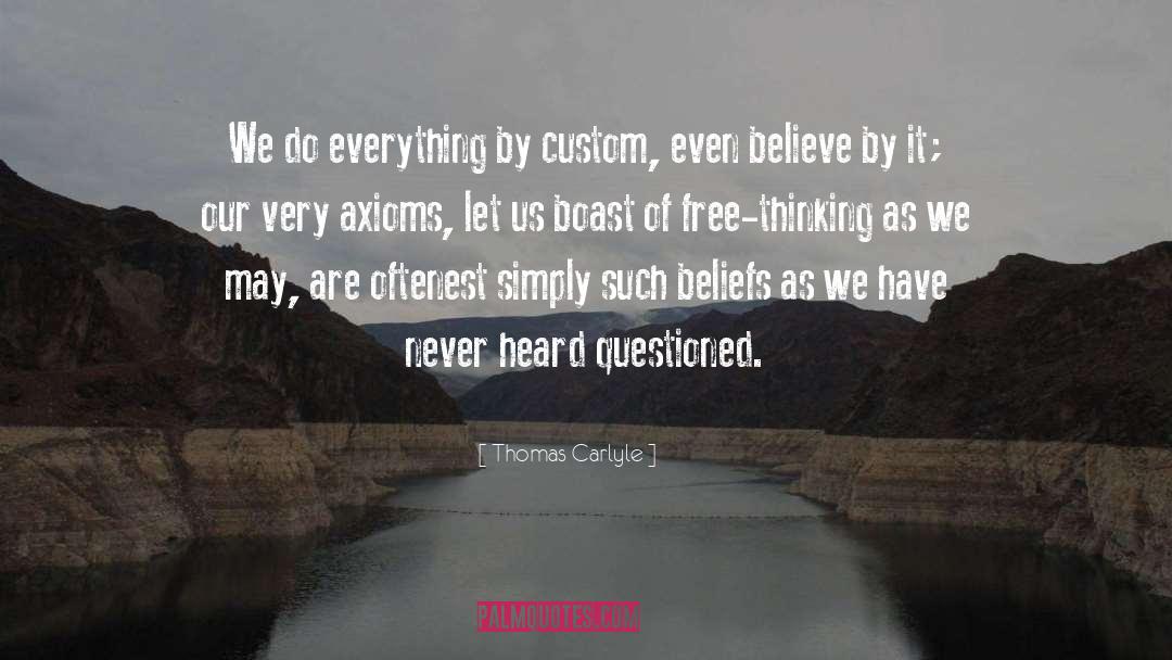 Belief quotes by Thomas Carlyle