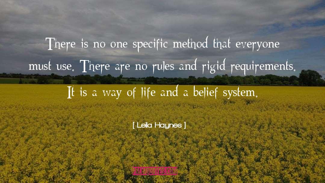 Belief System quotes by Leila Haynes