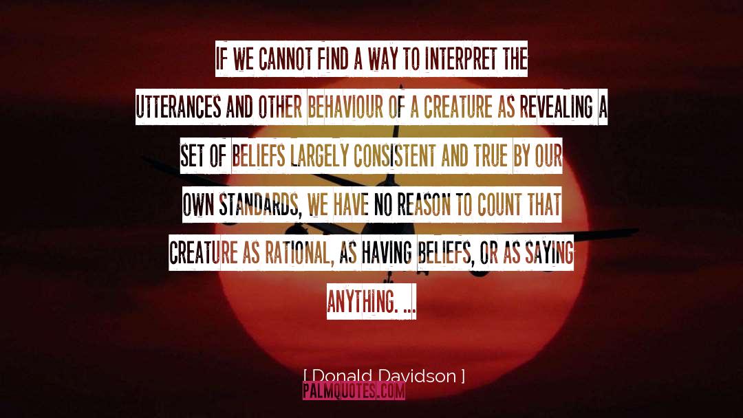 Beliefs And Values quotes by Donald Davidson