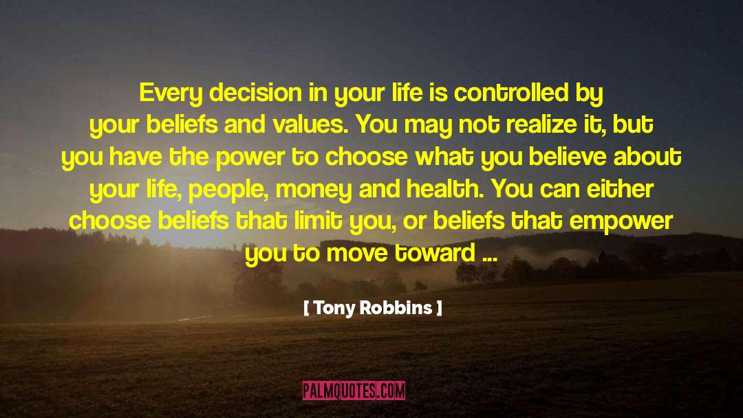 Beliefs And Values quotes by Tony Robbins