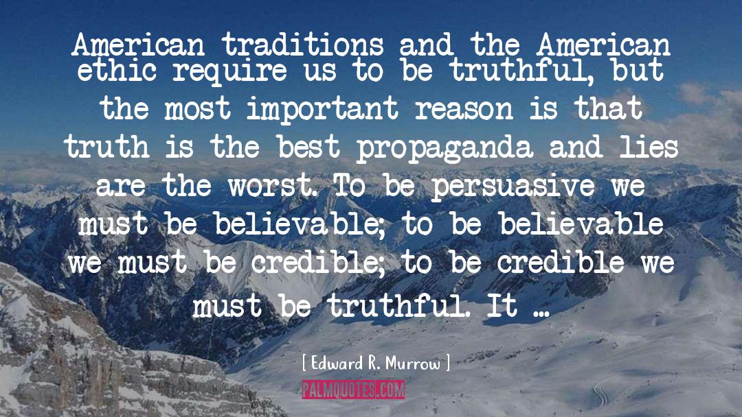 Believable quotes by Edward R. Murrow