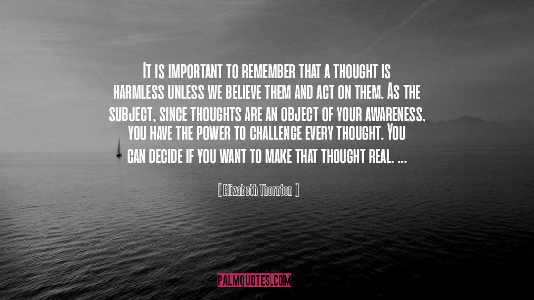Believe And Act On Your Dreams quotes by Elizabeth Thornton