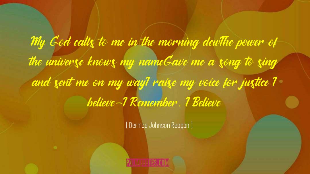 Believe In Miracles quotes by Bernice Johnson Reagon