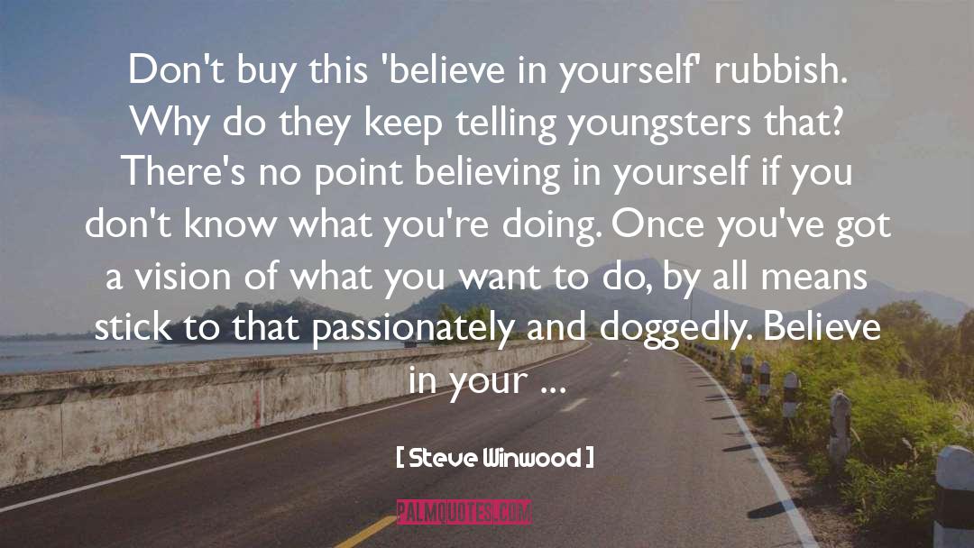 Believe In Yourself quotes by Steve Winwood