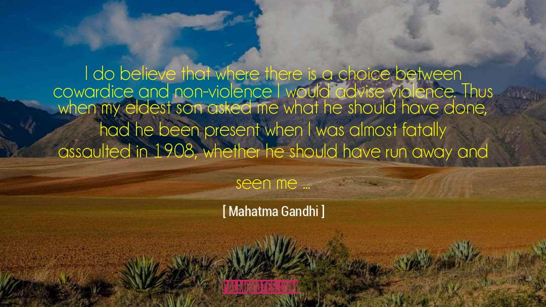 Believe Receive quotes by Mahatma Gandhi