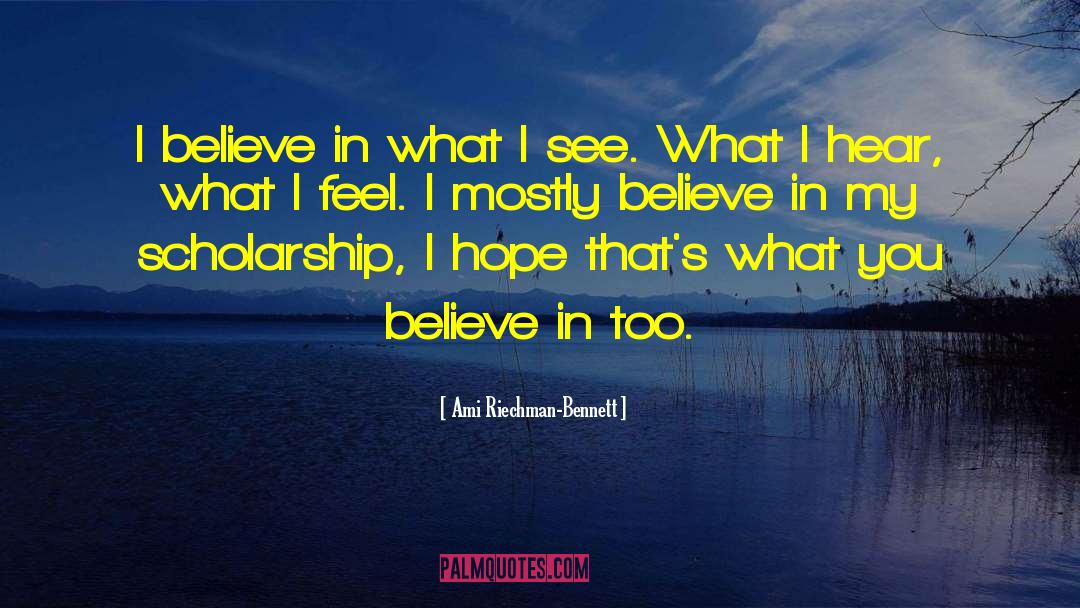 Believe Receive quotes by Ami Riechman-Bennett