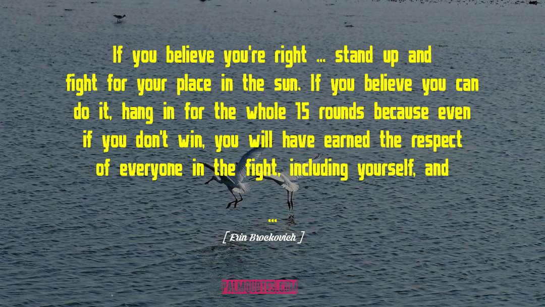 Believe You Can Do It quotes by Erin Brockovich