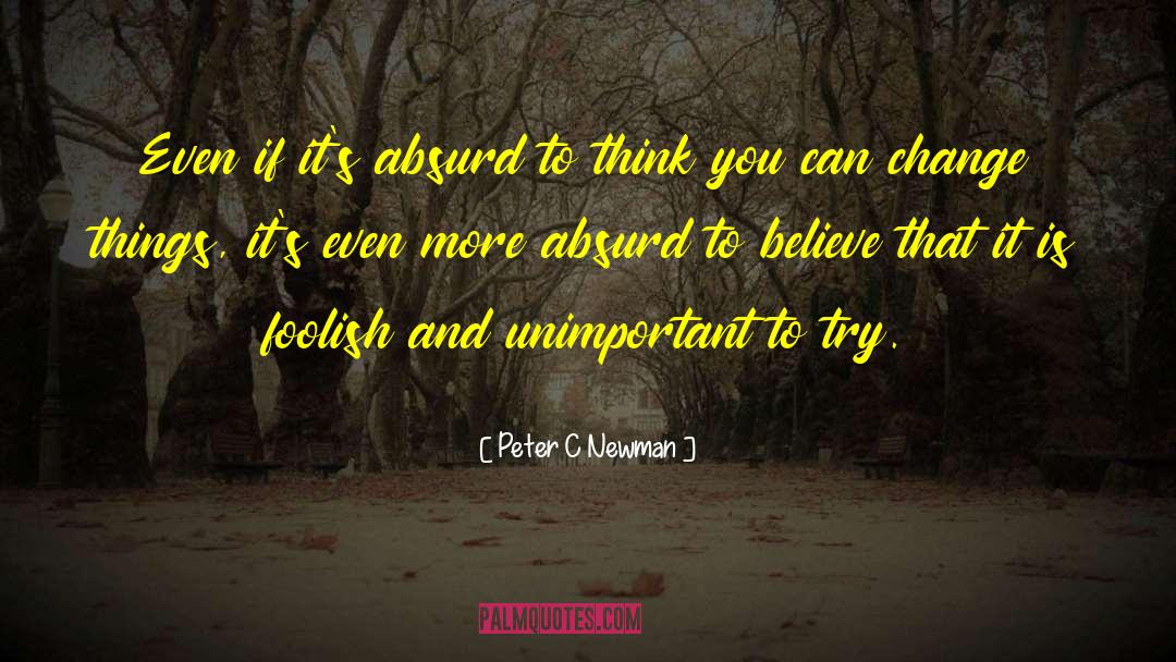Believe You Can Succeed quotes by Peter C Newman