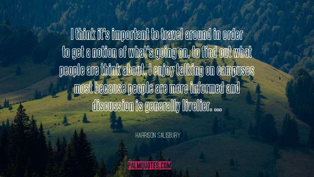 Believing In People quotes by Harrison Salisbury