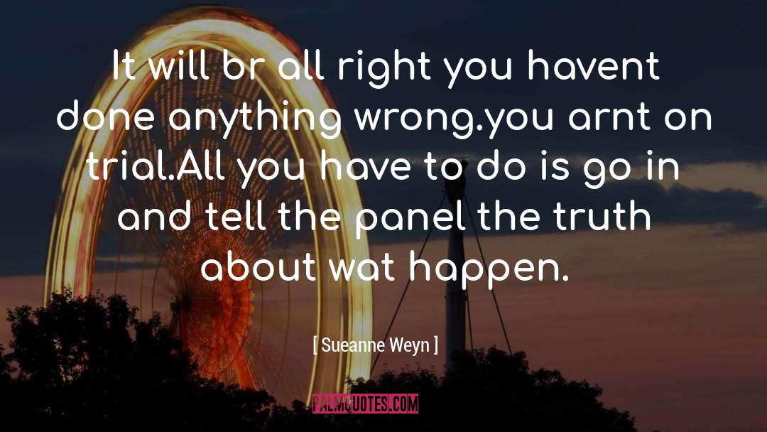 Believing It Will Happen quotes by Sueanne Weyn