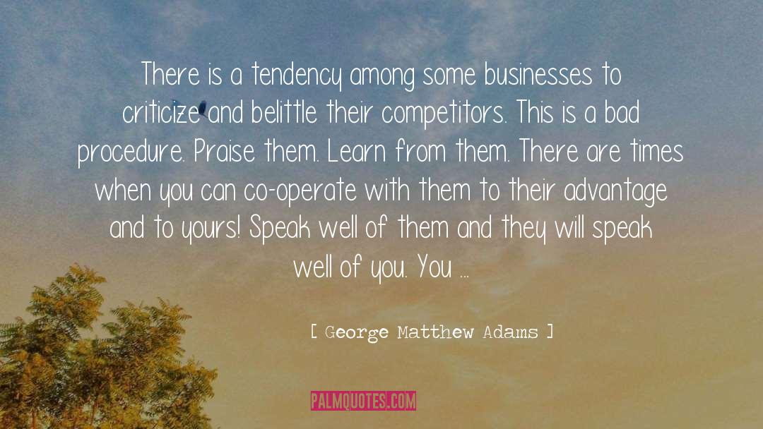 Belittle quotes by George Matthew Adams