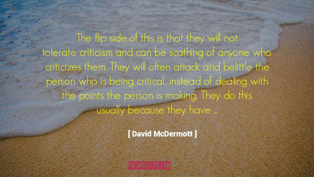 Belittle quotes by David McDermott
