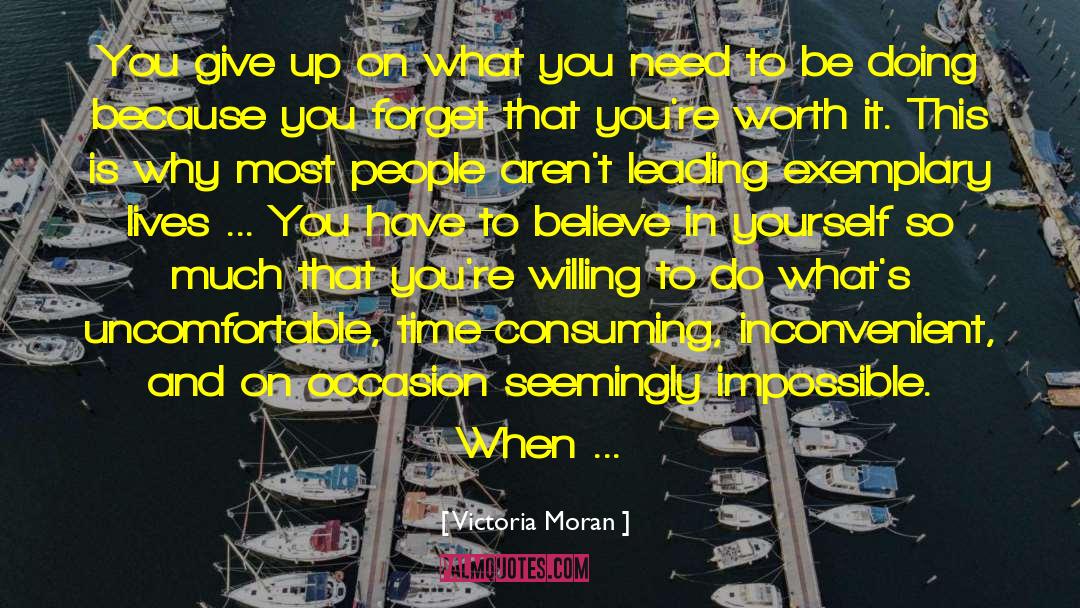 Belive In Yourself quotes by Victoria Moran