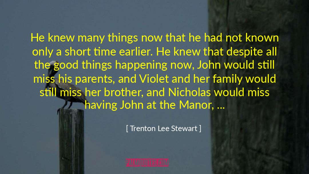 Bellcourt Manor quotes by Trenton Lee Stewart