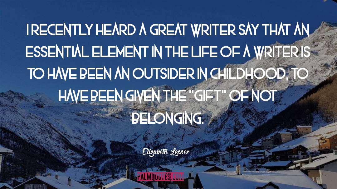 Belonging quotes by Elizabeth Lesser