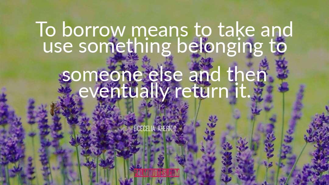 Belonging quotes by Cecelia Ahern