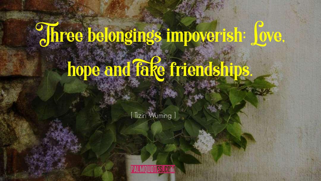 Belongings quotes by Tiziri Wuming