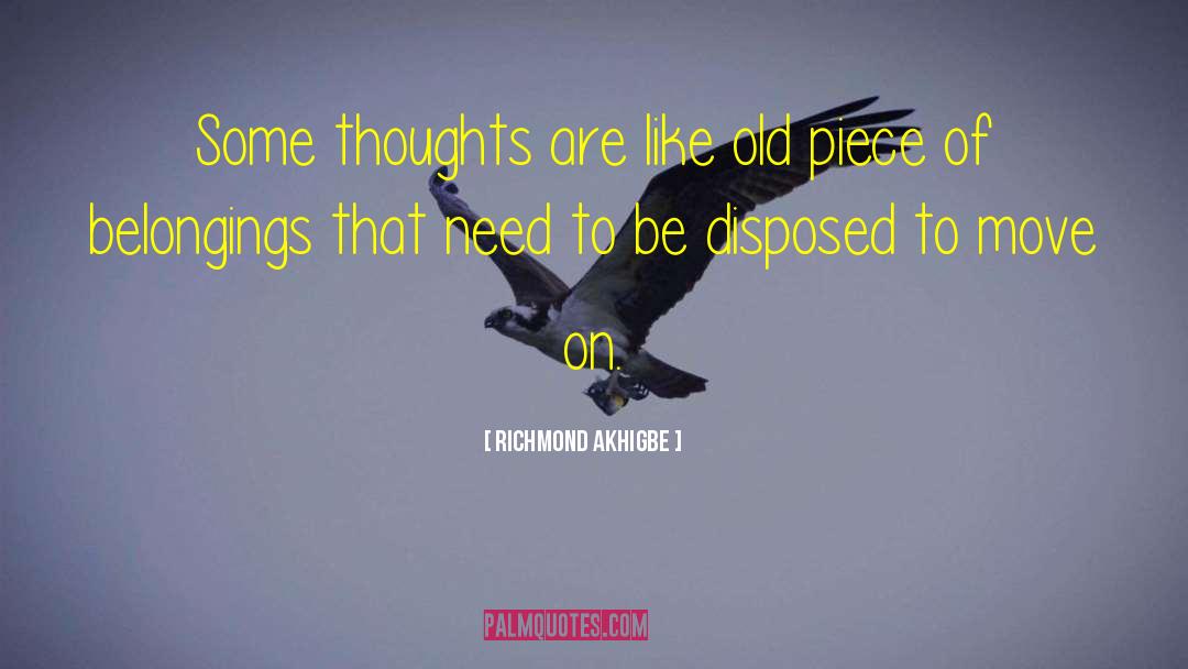 Belongings quotes by Richmond Akhigbe