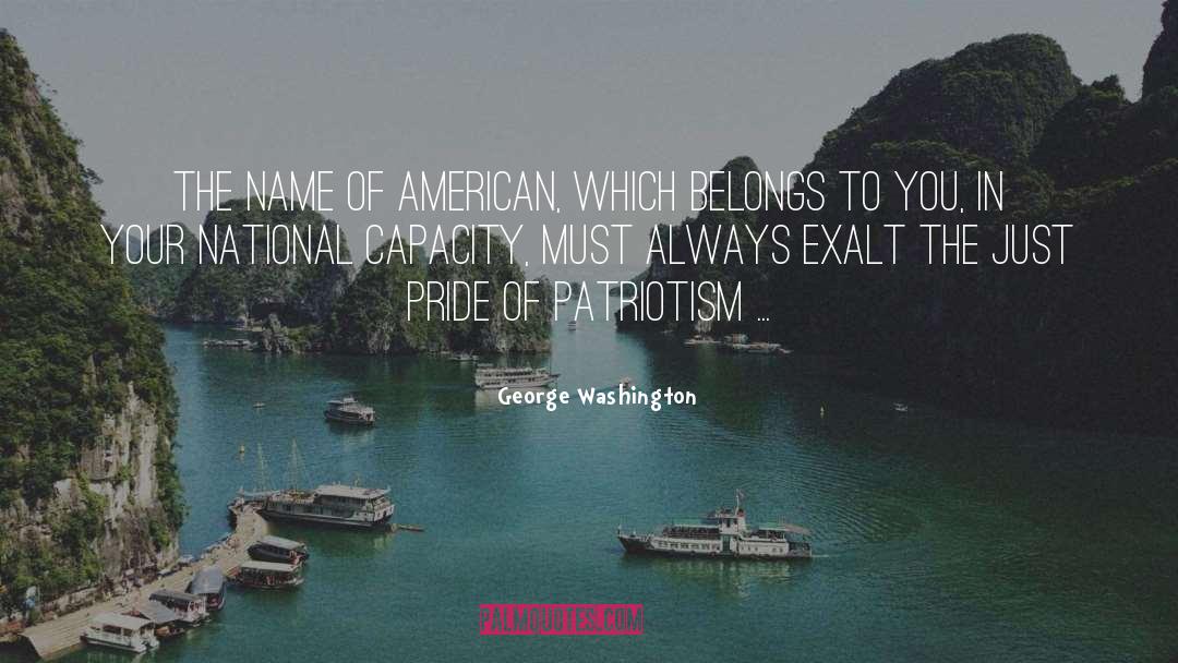 Belongs quotes by George Washington