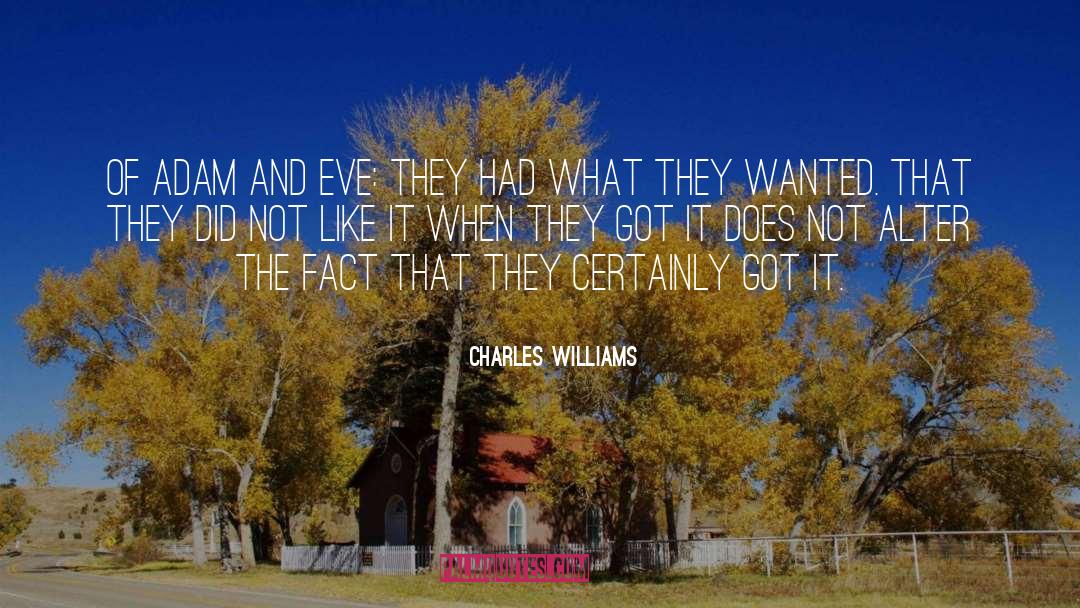Belying The Fact quotes by Charles Williams