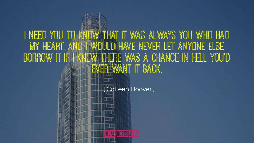 Ben Chase quotes by Colleen Hoover