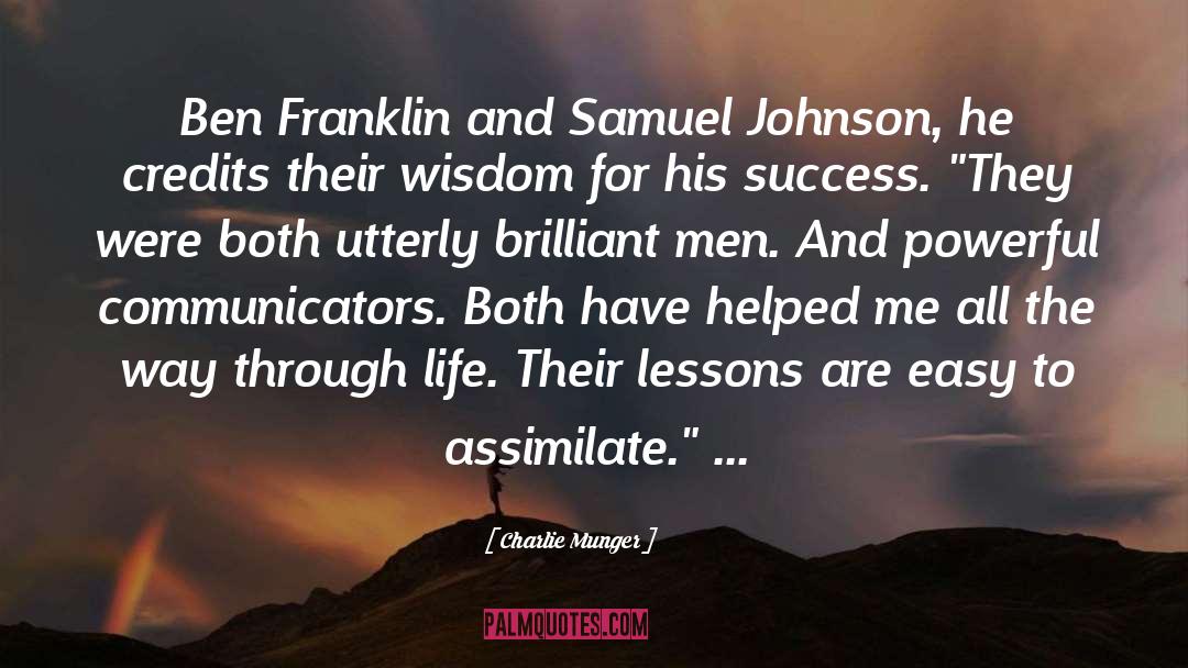 Ben Johnson Actor quotes by Charlie Munger