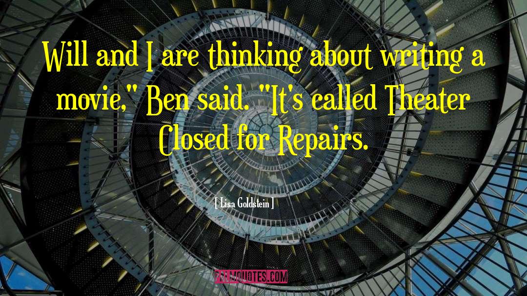 Ben Ringel quotes by Lisa Goldstein