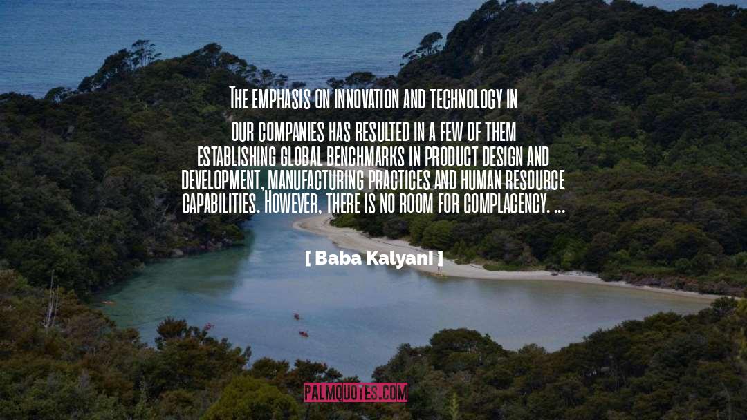 Benchmarks quotes by Baba Kalyani