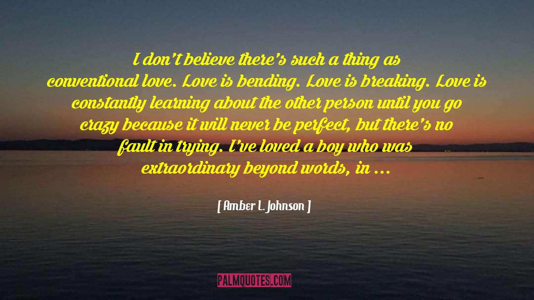 Bending Over quotes by Amber L. Johnson