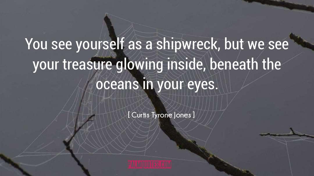 Beneath quotes by Curtis Tyrone Jones