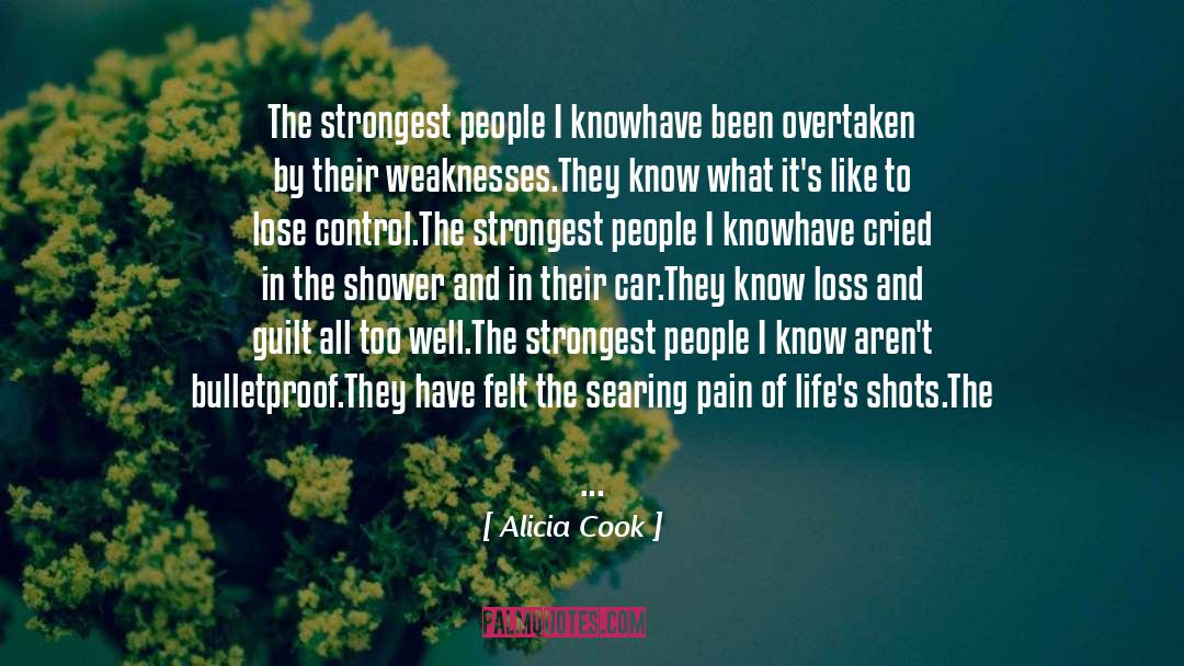 Beneath quotes by Alicia Cook