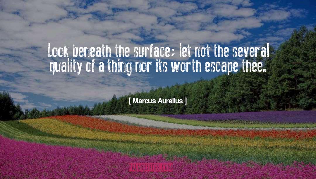 Beneath The Surface quotes by Marcus Aurelius