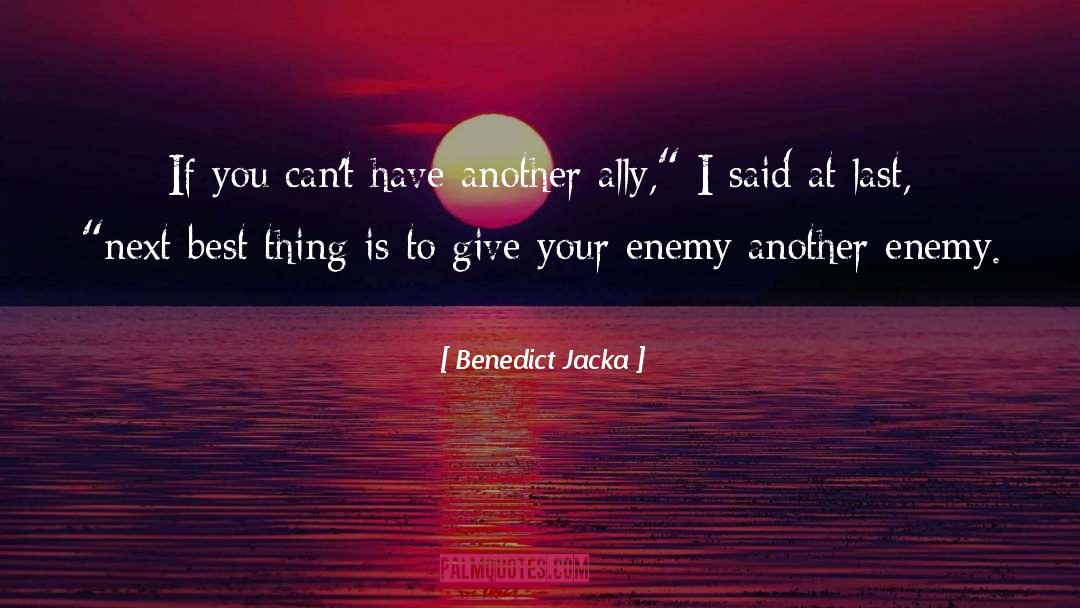Benedict Arnold quotes by Benedict Jacka