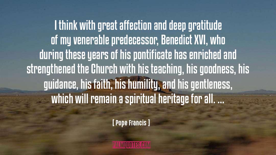 Benedict Xvi quotes by Pope Francis