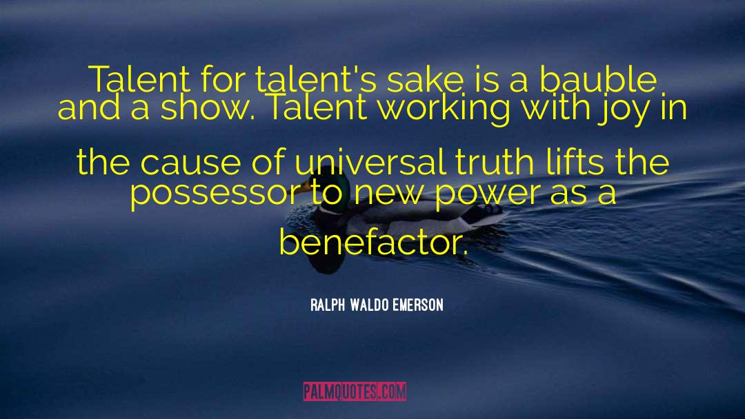 Benefactor quotes by Ralph Waldo Emerson