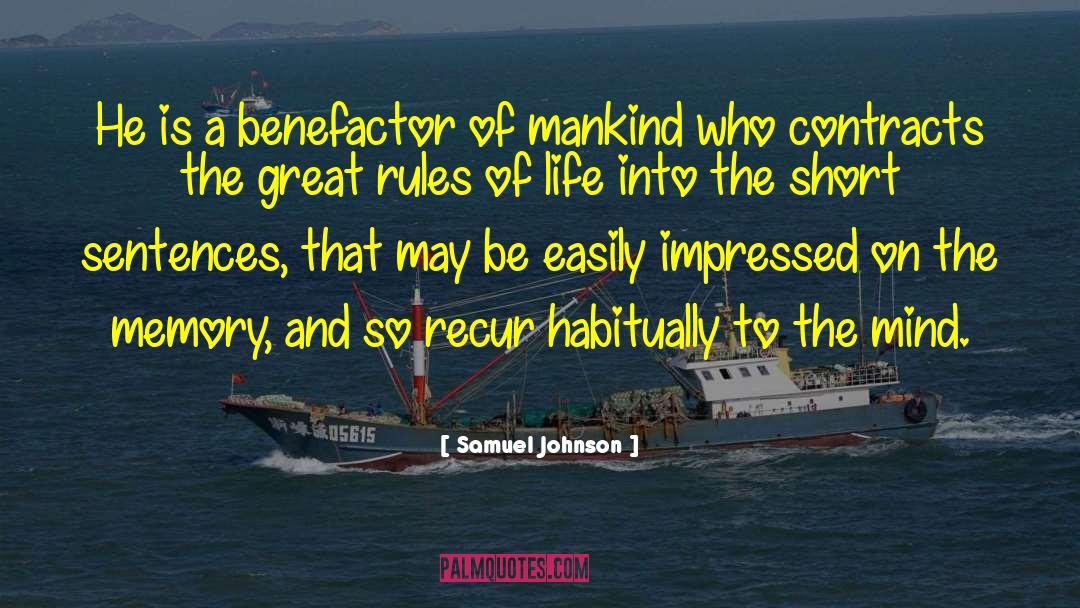 Benefactor quotes by Samuel Johnson